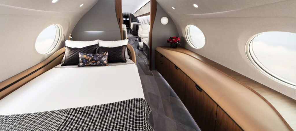private jet bedroom 1